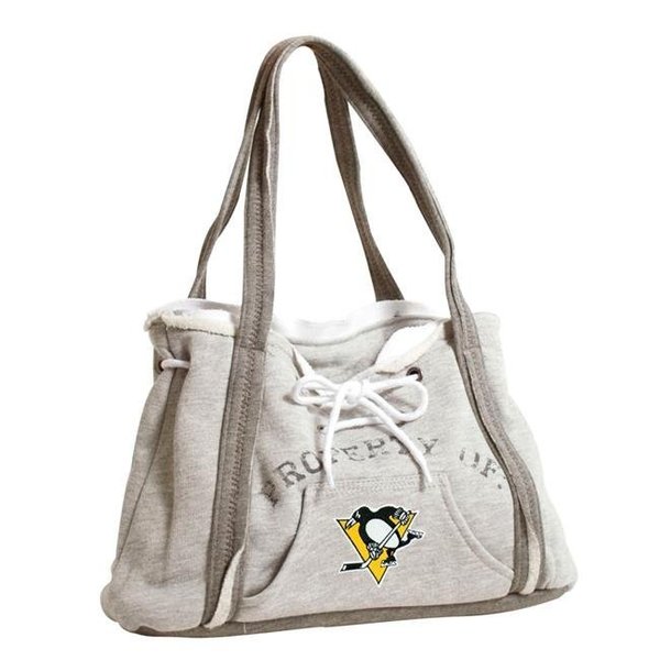 Little Earth Little Earth 550404-PENS-GREY-1 NHL Hoodie Purse; Grey - Pittsburgh Penguins 550404-PENS-GREY-1